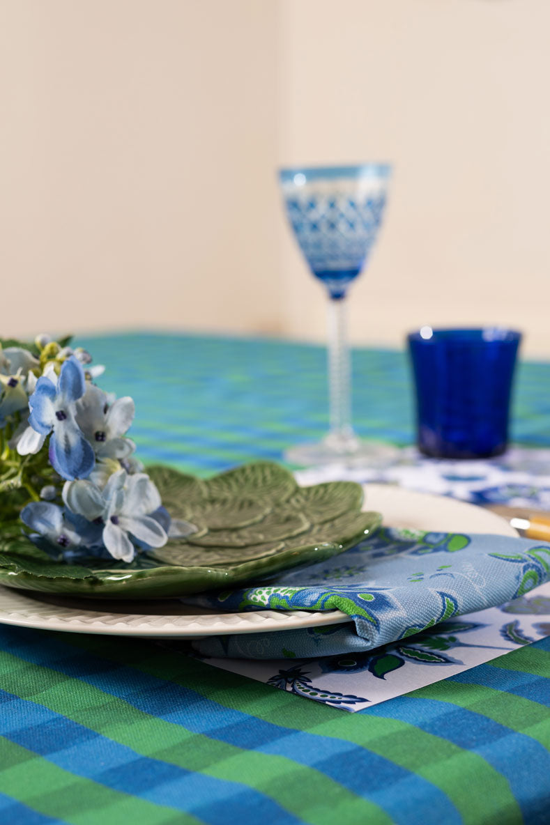 Blue/Green Gingham Tablecloth - Wholesale Sold Out