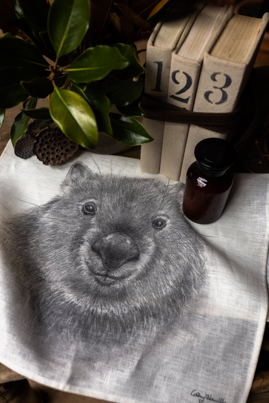 Wombat Tea Towel