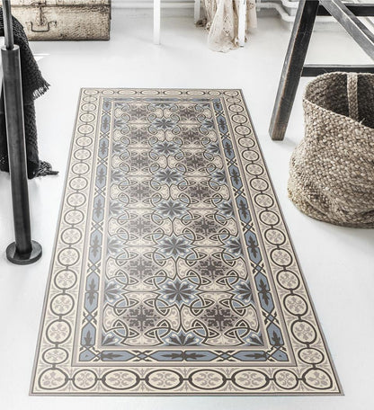 Cecilia Powder Modern Vinyl Rug lifestyle