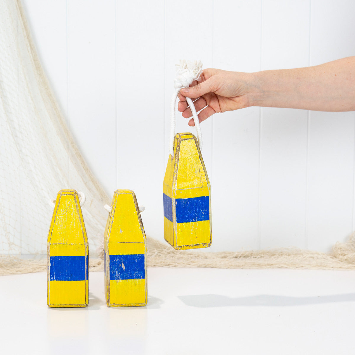 Buoy Small - Yellow & Blue