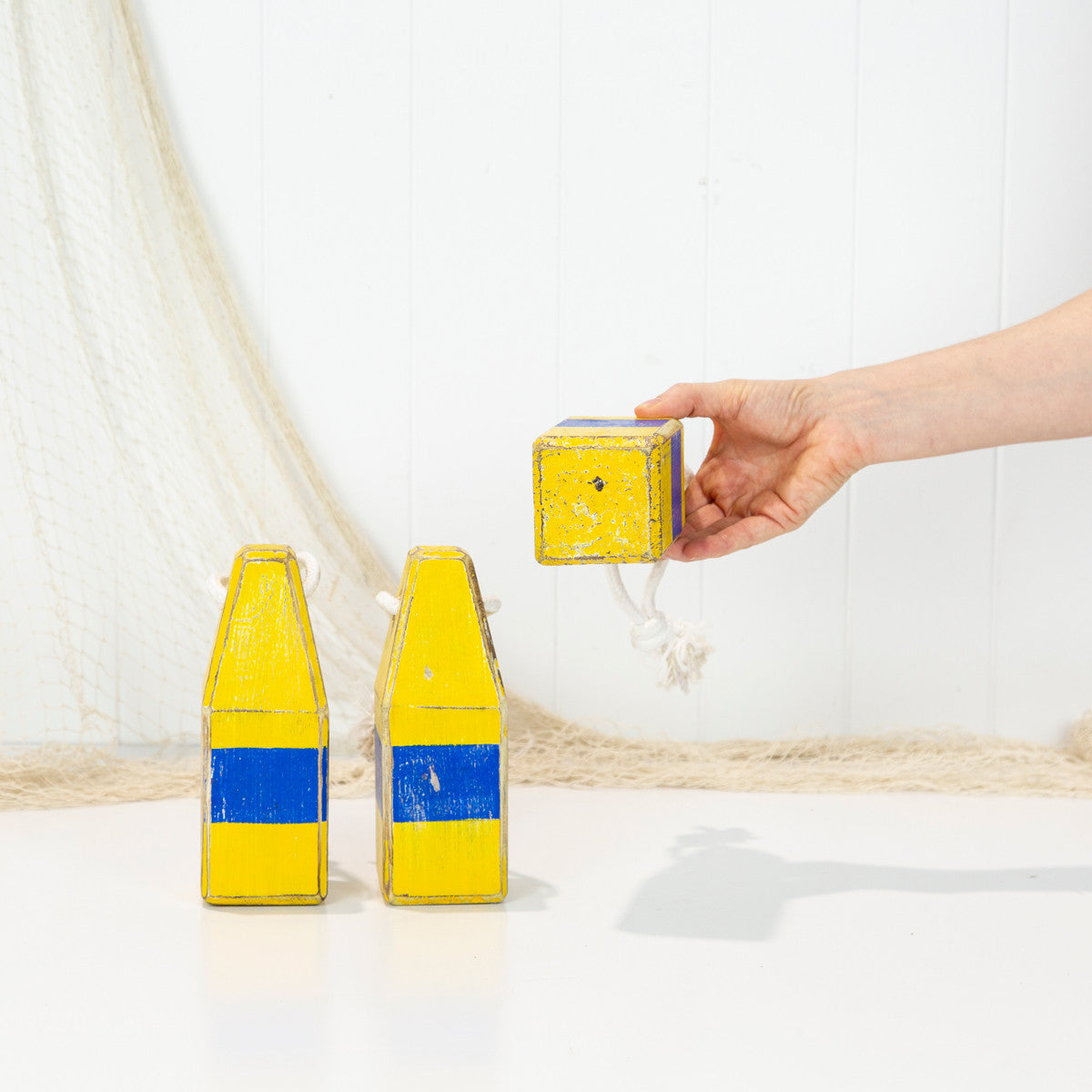 Buoy Small - Yellow & Blue