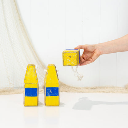 Buoy Small - Yellow & Blue
