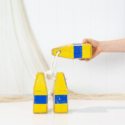 Buoy Small - Yellow & Blue