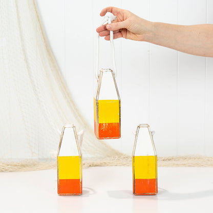 Buoy Small - White, Yellow, & Orange