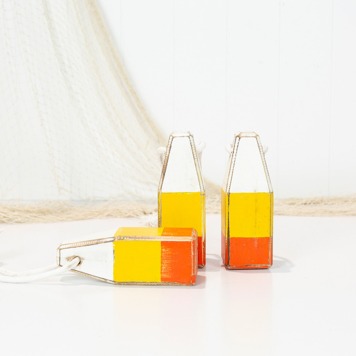 Buoy Small - White, Yellow, & Orange