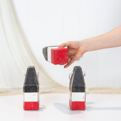 Buoy Small - Black, White & Red