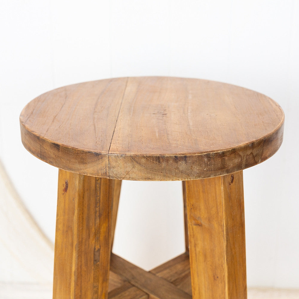 Round Wooden Stool #8003