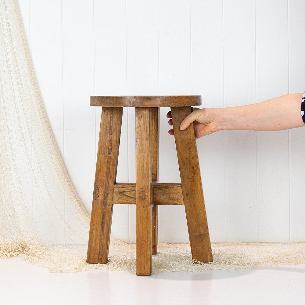 Round Wooden Stool #8003