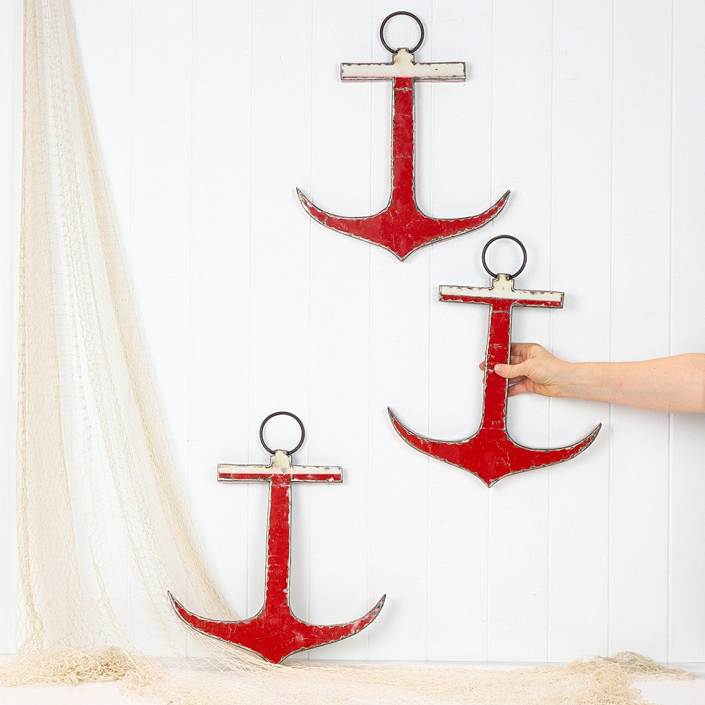 Metal Anchor - Admiral Red