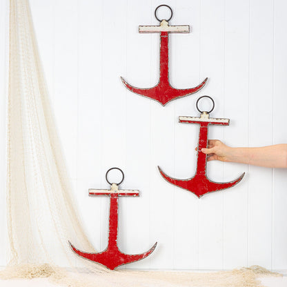 Metal Anchor - Admiral Red