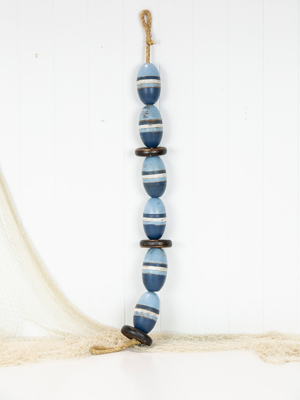 String Of Buoys - Two Tone Blue Stripe #304Bb