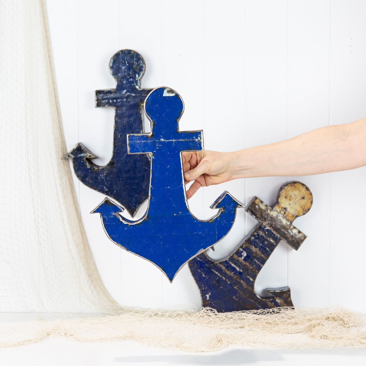 Metal Anchor - Captain Blue