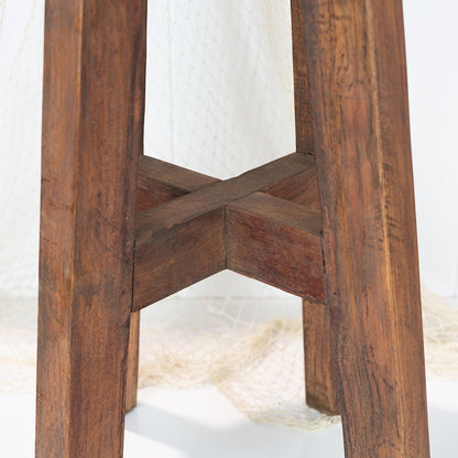 Round Wooden Stool #8003