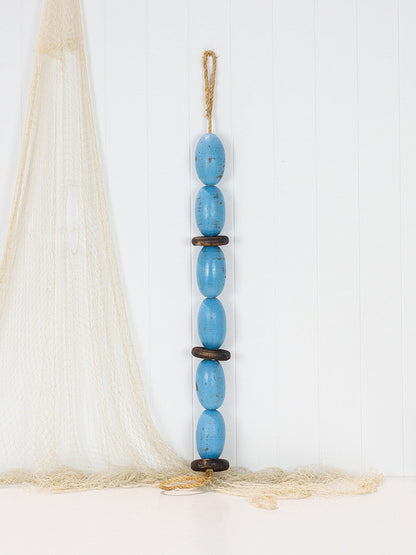 String Of Oval Buoys - Blue
