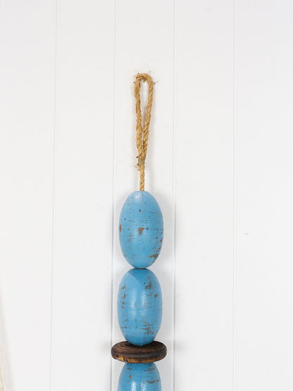 String Of Oval Buoys - Blue