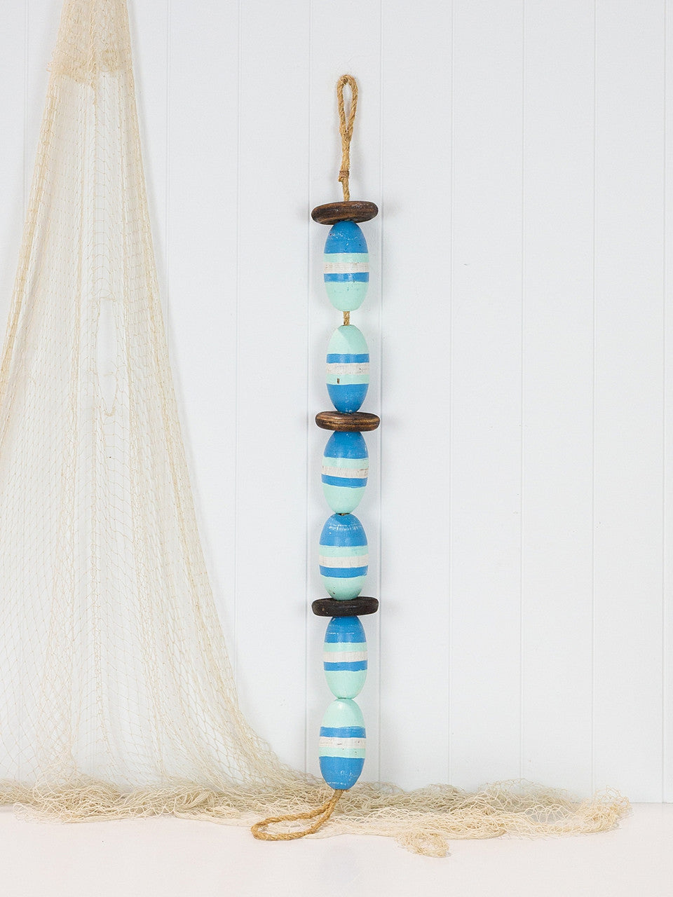 String Of Oval Buoys - Blue & Mint