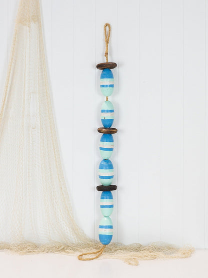 String Of Oval Buoys - Blue & Mint