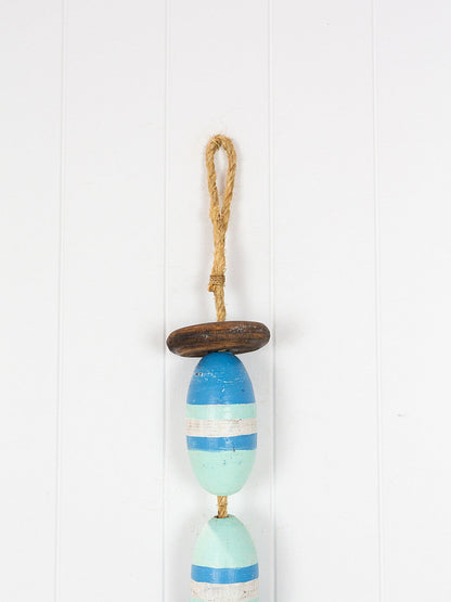 String Of Oval Buoys - Blue & Mint
