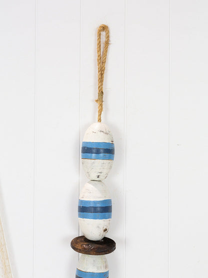 String Of Buoys - White & Blue #304Wb