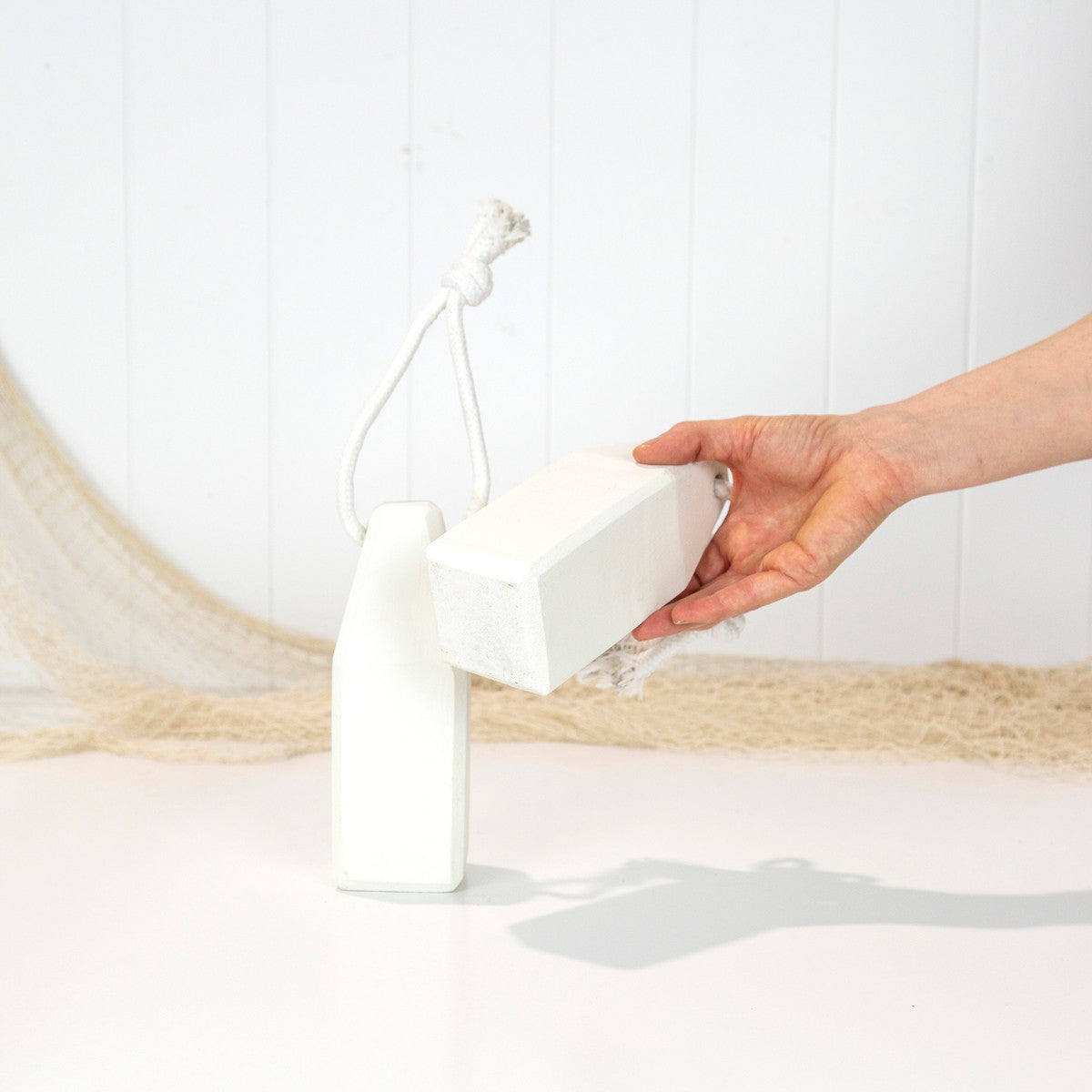 Painted Buoy - Gesso White