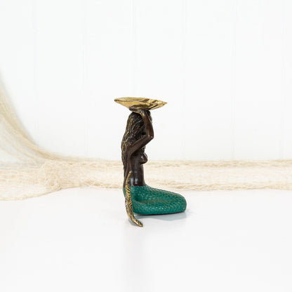 Mermaid Seated (S) Green Tail #0288