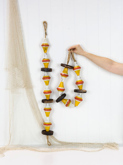 String Of Diamond Buoys - Yellow & White