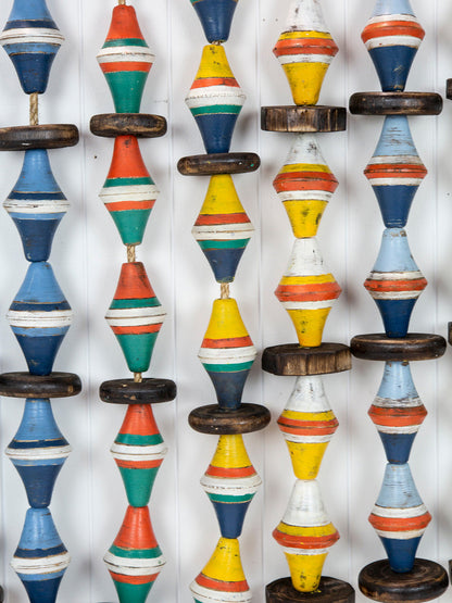 String Of Diamond Buoys - Yellow & Green