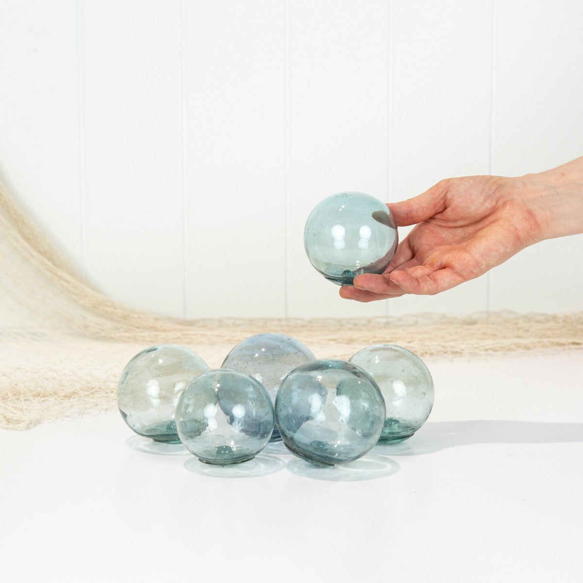 Set 5 X 2.5" Glass Floats #201 Nn