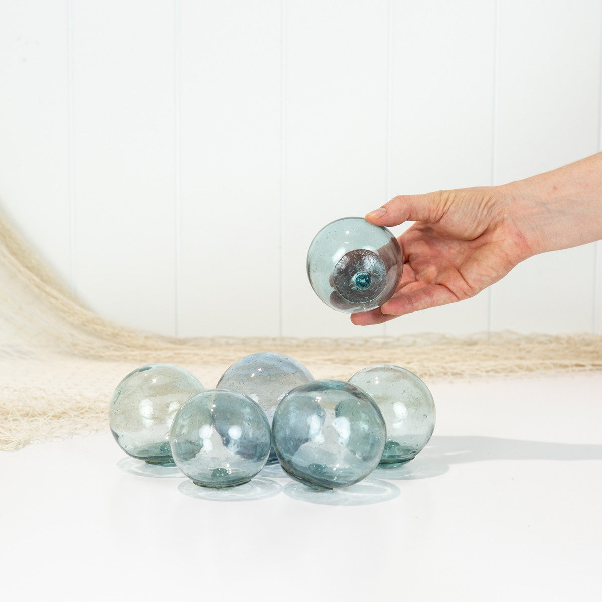 Set 5 X 2.5" Glass Floats #201 Nn