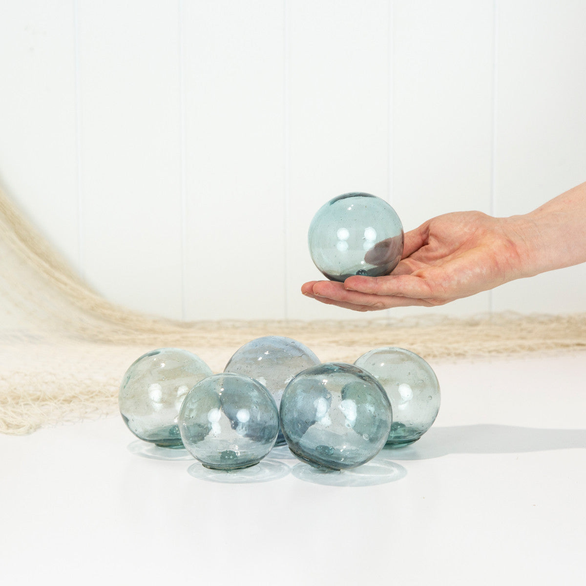 Set 5 X 2.5" Glass Float - No Net