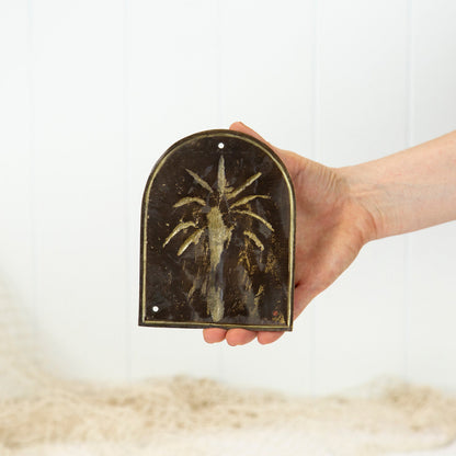 Palm Tree Plaque - Arch #0350