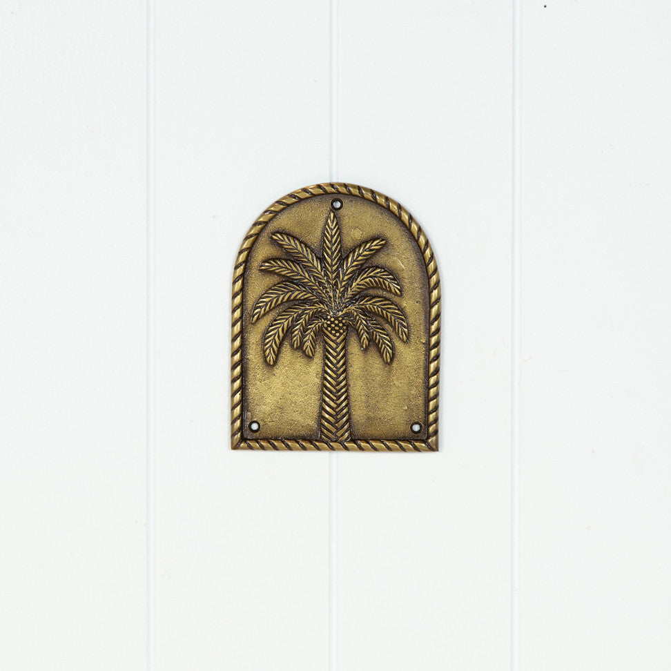 Palm Tree Plaque - Arch #0350