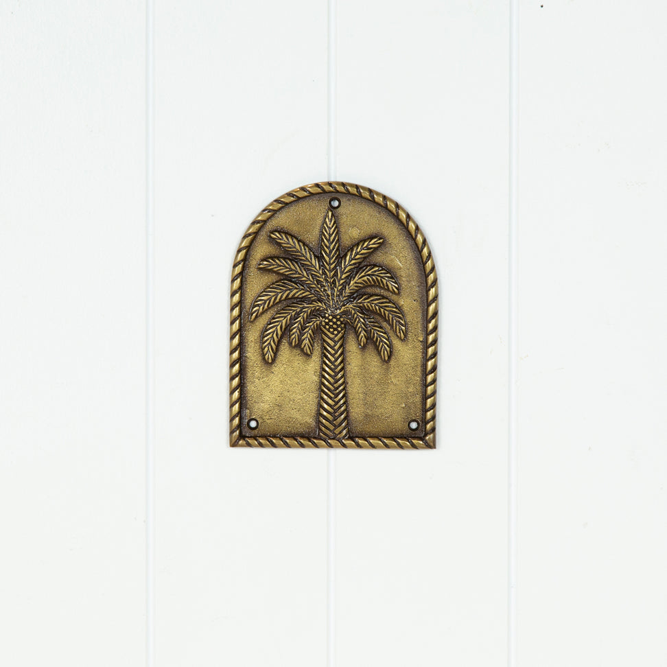 Palm Tree Plaque - Arch #0350