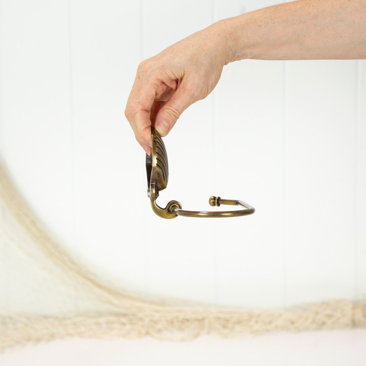 Loo Roll Holder - Scallop Shell #0353