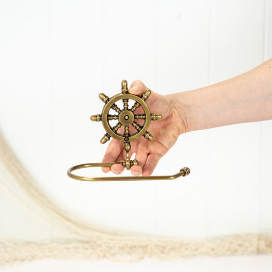 Loo Roll Holder - Ship'S Wheel #0352