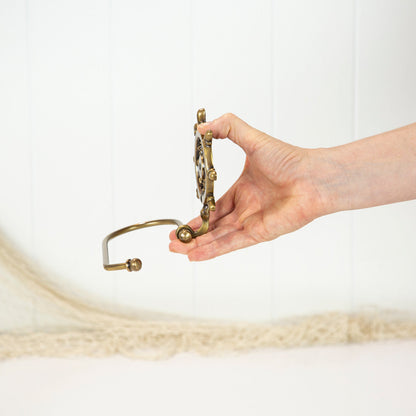 Loo Roll Holder - Ship'S Wheel #0352