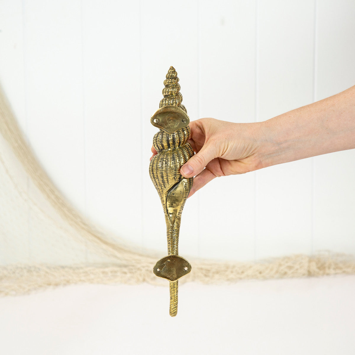 Spiral Shell Door Handle - Shiny #0406