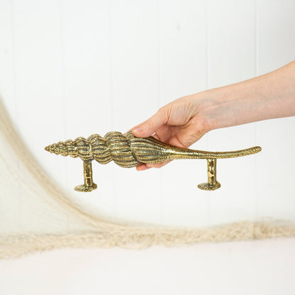 Spiral Shell Door Handle - Shiny #0406