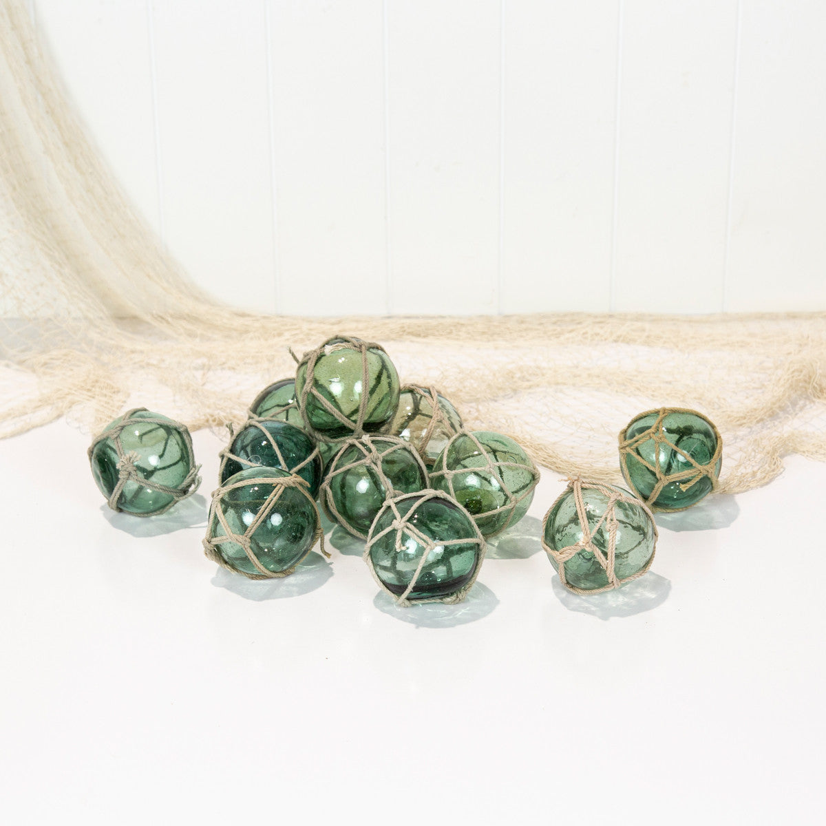 2.5" Glass Float Light Grey Net #1499