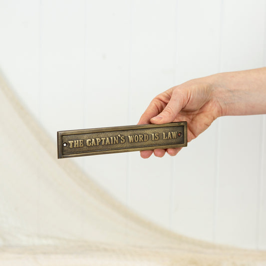 Captains Word Plaque #0392