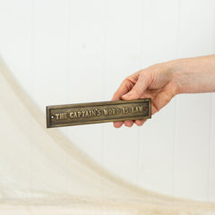 Captains Word Plaque #0392
