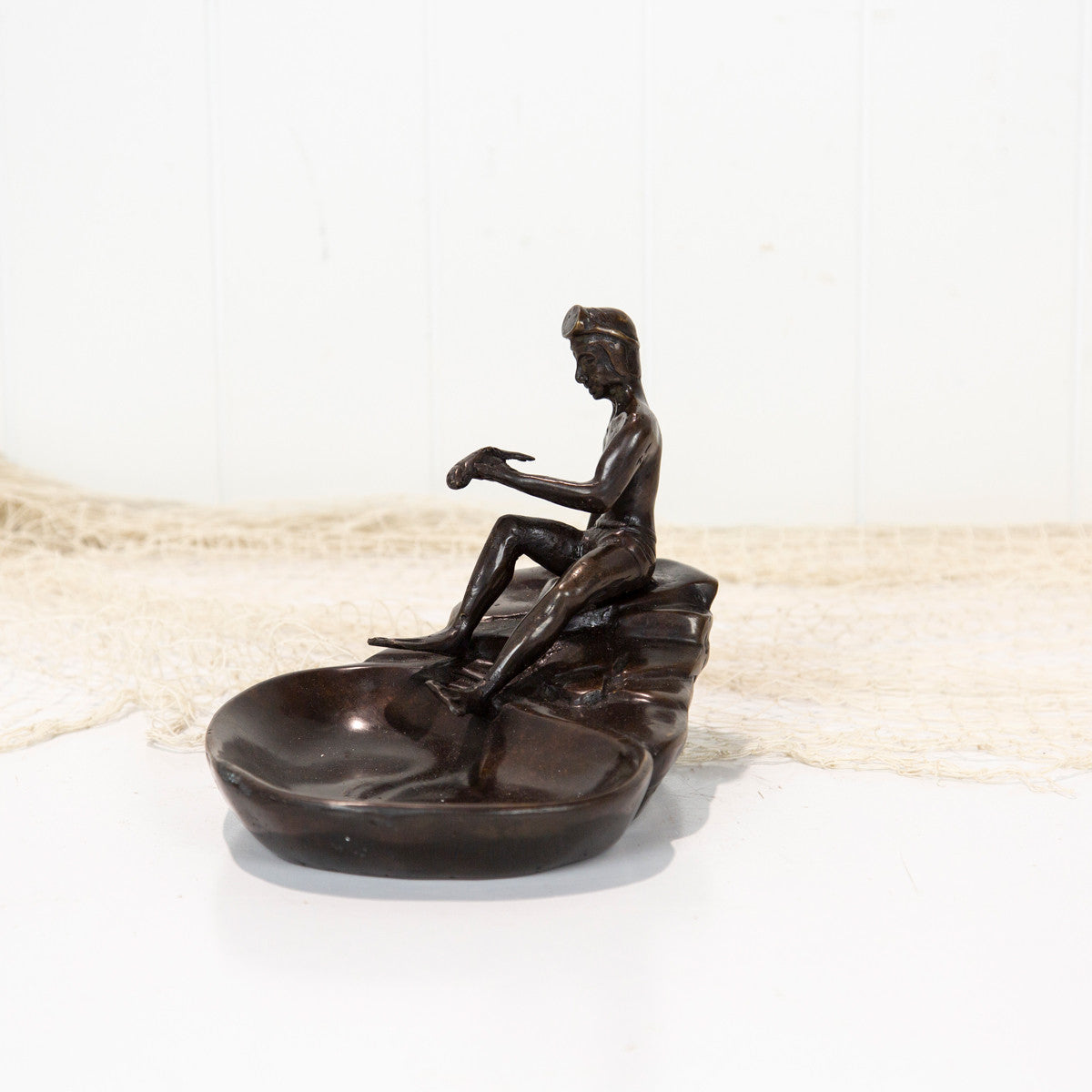 Brass Diver Coin Dish #1937