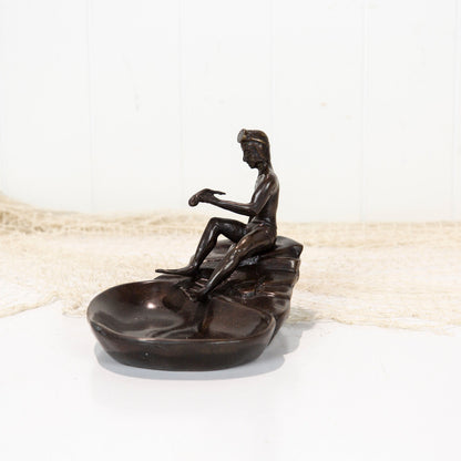 Brass Diver Coin Dish #1937