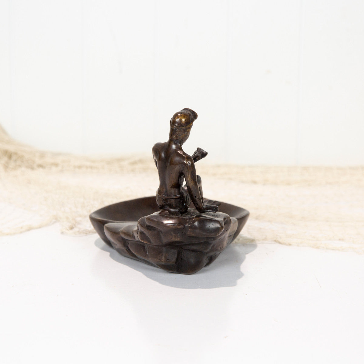Brass Diver Coin Dish #1937