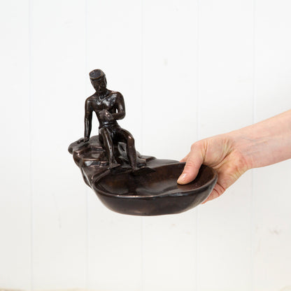 Brass Diver Coin Dish #1937