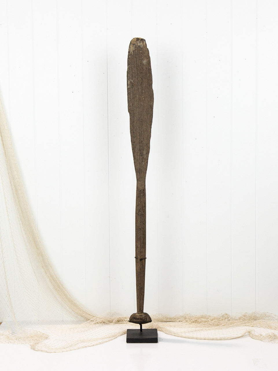 Antique Canoe Paddle On Stand # 2022