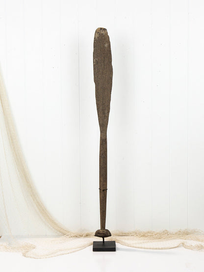 Antique Canoe Paddle On Stand # 2022
