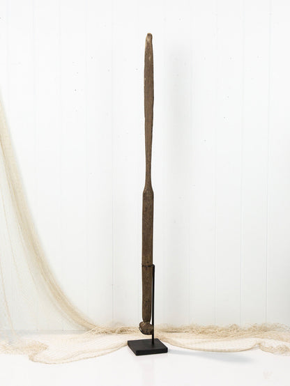 Antique Canoe Paddle On Stand # 2022
