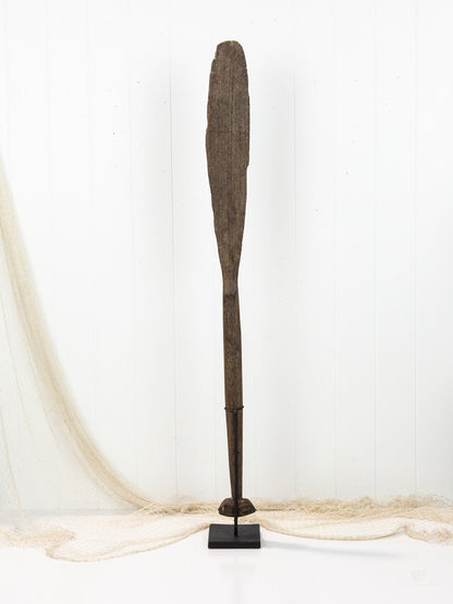 Antique Canoe Paddle On Stand # 2022