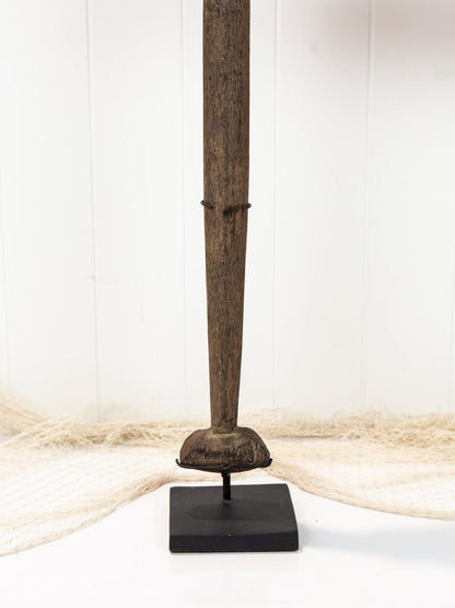 Antique Canoe Paddle On Stand # 2022